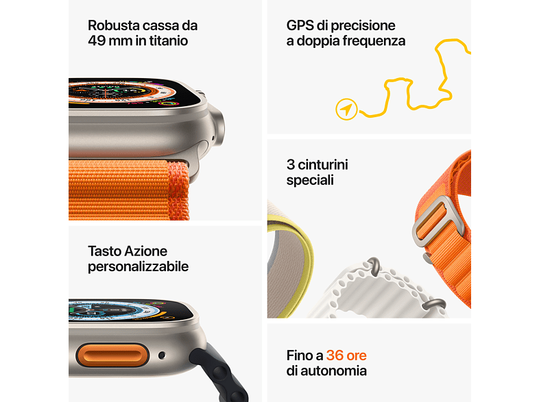 Apple Watch Ultra GPS + Celullar Caixa Titânio 49mm - Balbino Shop