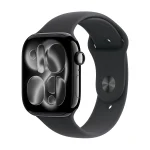 APPLE Watch Series 11 GPS + Cellular, Cassa 46 mm in alluminio Jet Black con Cinturino Sport nero - immagine 2