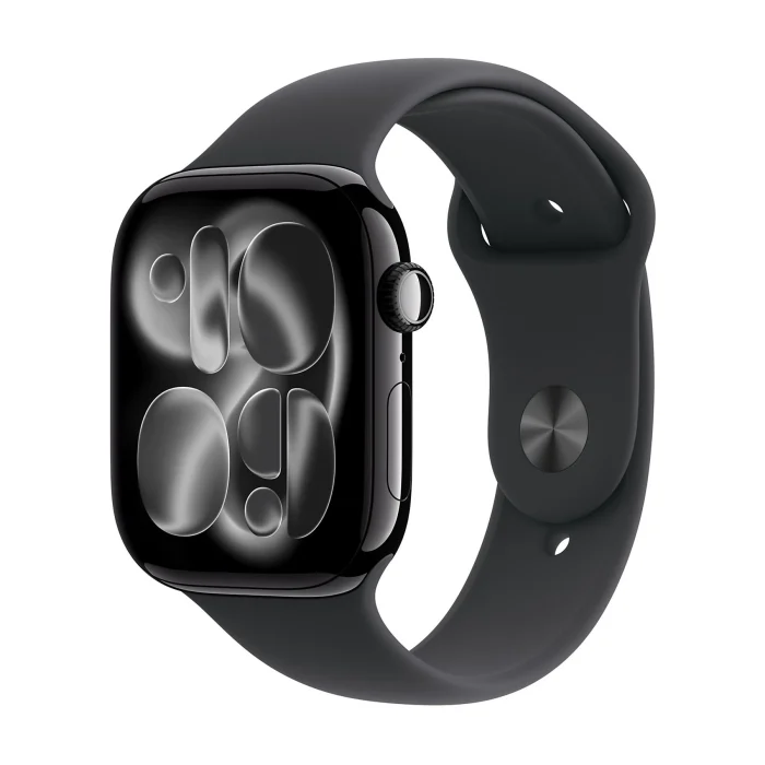 APPLE Watch Series 11 GPS + Cellular, Cassa 46 mm in alluminio Jet Black con Cinturino Sport nero - immagine 2