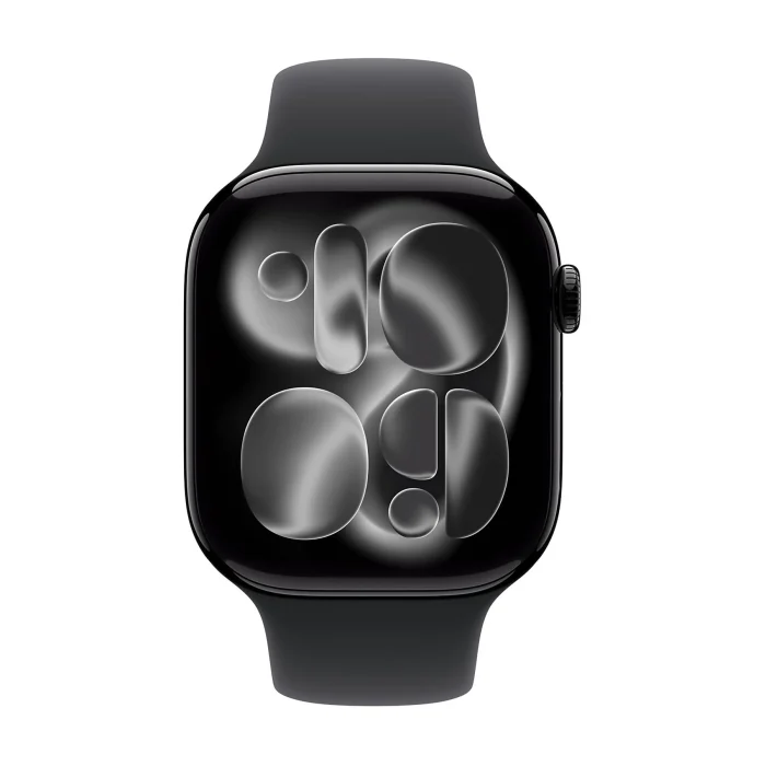 APPLE Watch Series 11 GPS + Cellular, Cassa 46 mm in alluminio Jet Black con Cinturino Sport nero - immagine 1