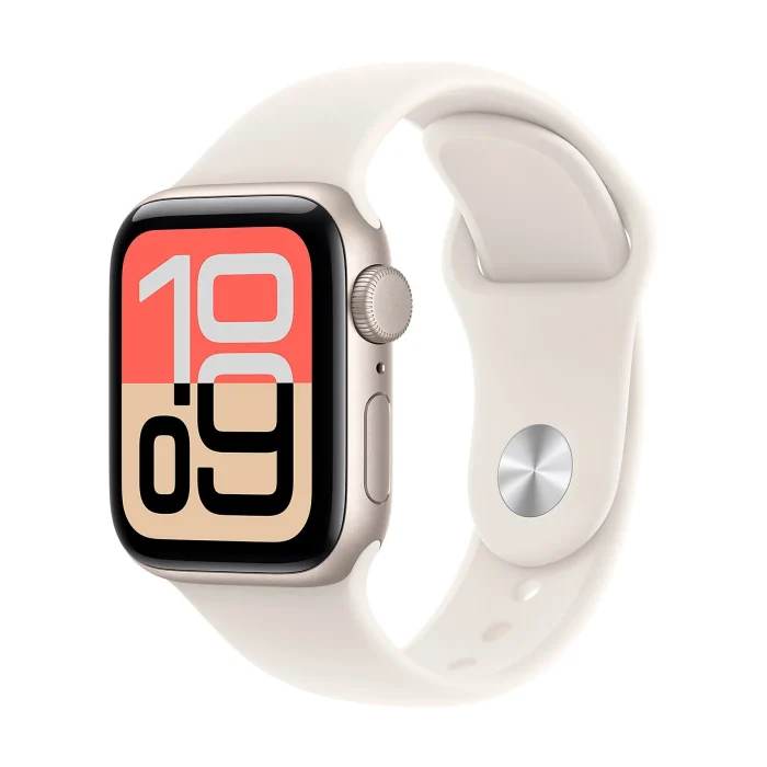 APPLE Watch SE 3 GPS, Cassa 40 mm in alluminio galassia con Cinturino Sport galassia - immagine 2