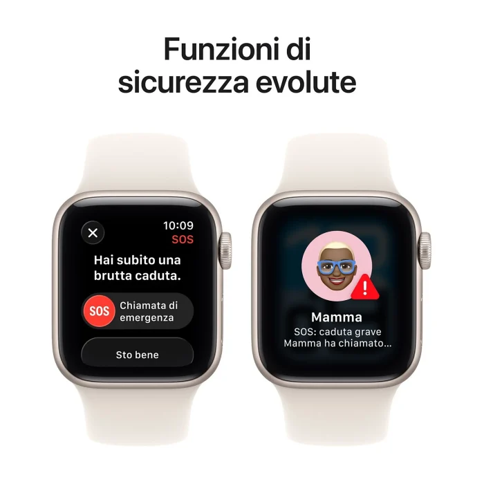 APPLE Watch SE 3 GPS, Cassa 40 mm in alluminio galassia con Cinturino Sport galassia - immagine 8