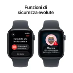 APPLE Watch SE 3 GPS, Cassa 44 mm in alluminio mezzanotte con Cinturino Sport mezzanotte - immagine 4