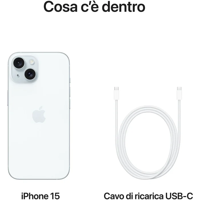 iPhone 15 128GB Blu Ekeventi Grado Ottimo - immagine 7