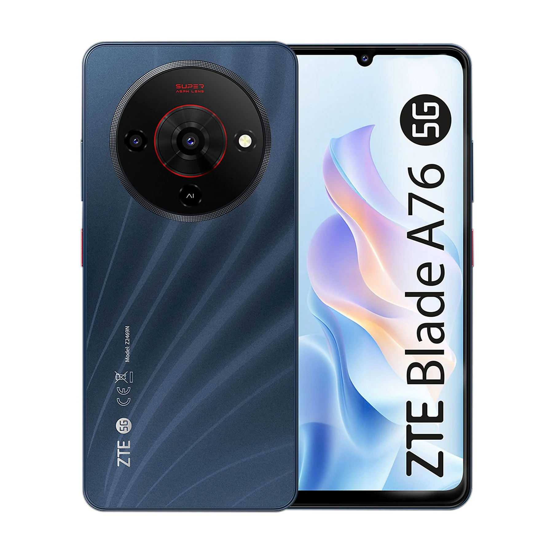 bladea76bk ZTE BLADE A76 5G, 128GB, Black - immagine 1