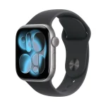 APPLE Watch Series 11 GPS + Cellular, Cassa 42 mm in alluminio grigio siderale con Cinturino Sport nero - immagine 2