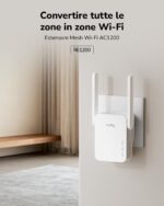 Cudy RE1200 Booster wireless AC1200 Dual Band WiFi Extender, WiFi Range Extender - immagine 6