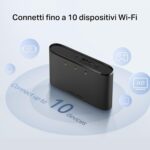 Mercusys TP-Link MT110 Mobile WiFi Router 4G LTE Cat4, WiFi Portatile con Sim, Velocit di Download 150Mbps, Batteria Ricaricabile - immagine 4
